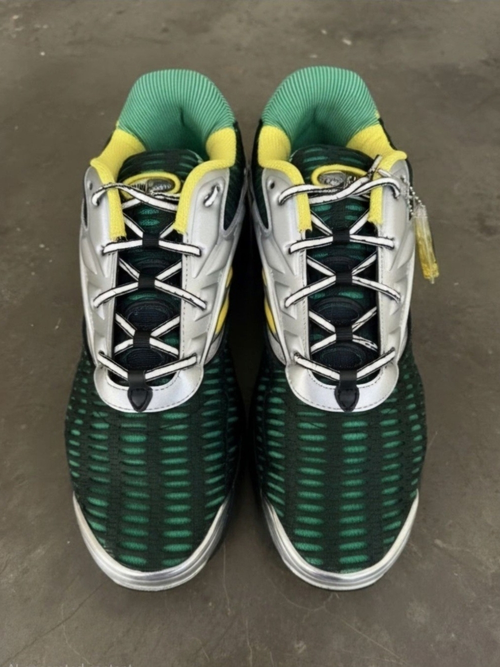 Size 10 - Brain Dead x adidas Climacool 2 Green Metallic Silver